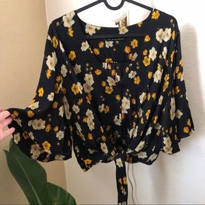 Urban Outfitters Daffodil Tie-Front Top